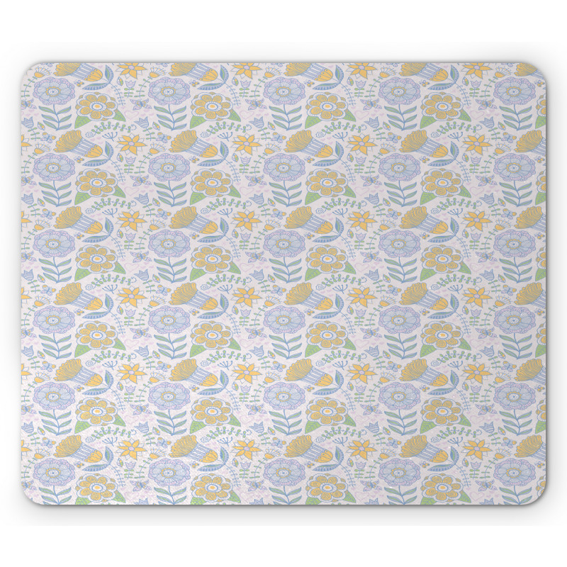 Doodle Nature Scroll Mouse Pad