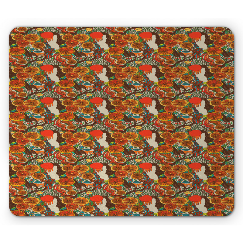 Juicy Oranges Trees Mouse Pad