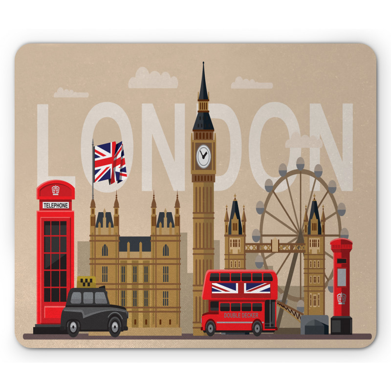 Britain Landmarks Mouse Pad