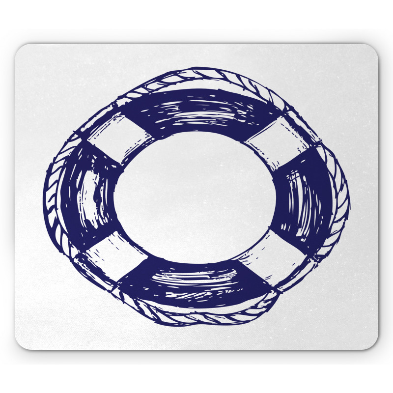 Sketch Life Buoy Mouse Pad