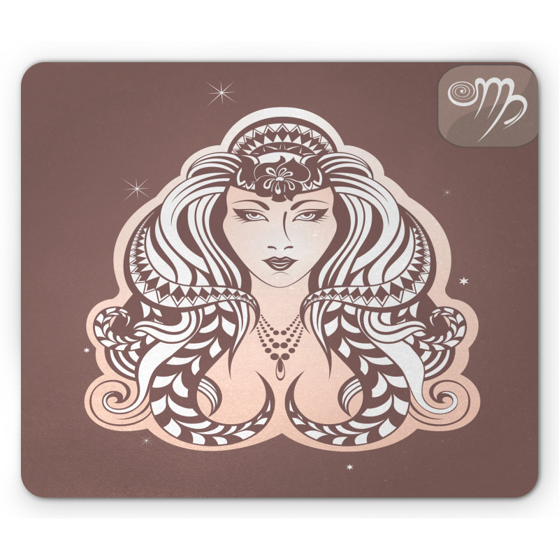 Tribal Woman Art Mouse Pad