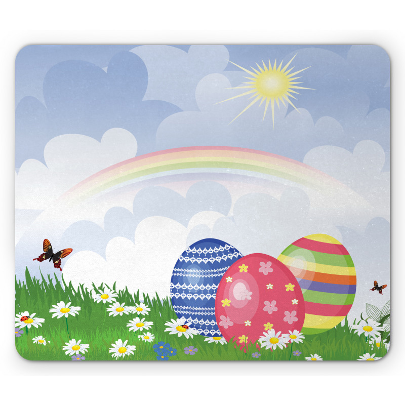 Spring Meadow with Eggs Mouse Pad