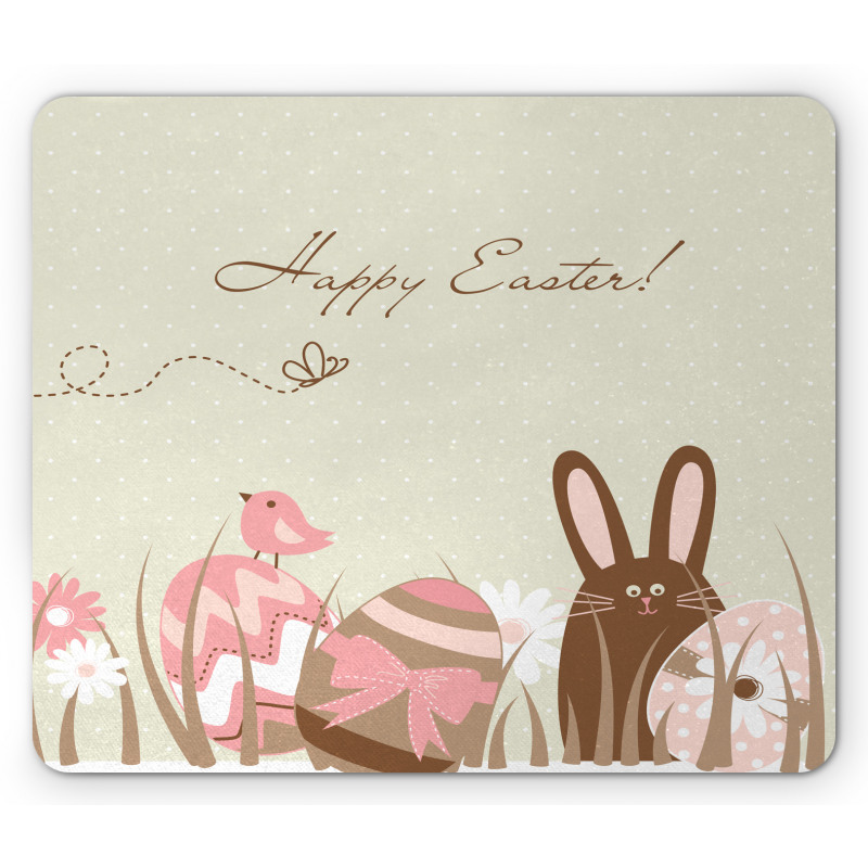 Pastel Toned Eggs Birds Mouse Pad