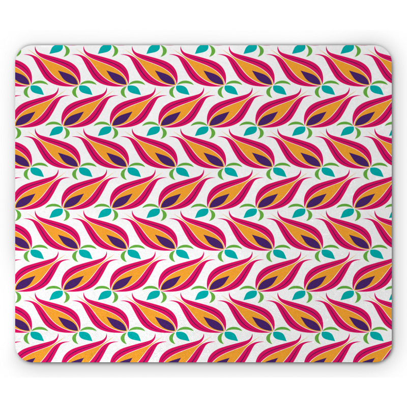 Traditional Tulip Flora Mouse Pad