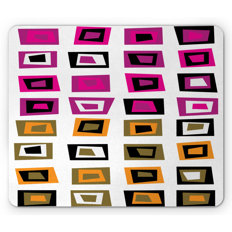 Abstract Squares 60s Mouse Pad