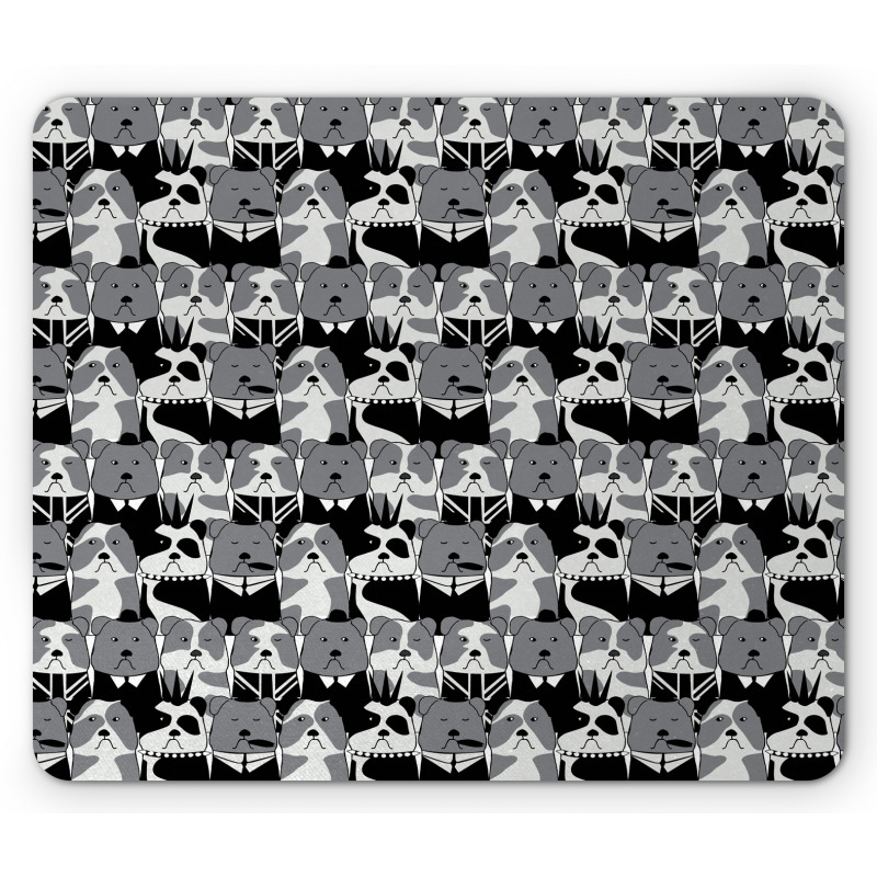 Gentlemen Punk Animals Mouse Pad