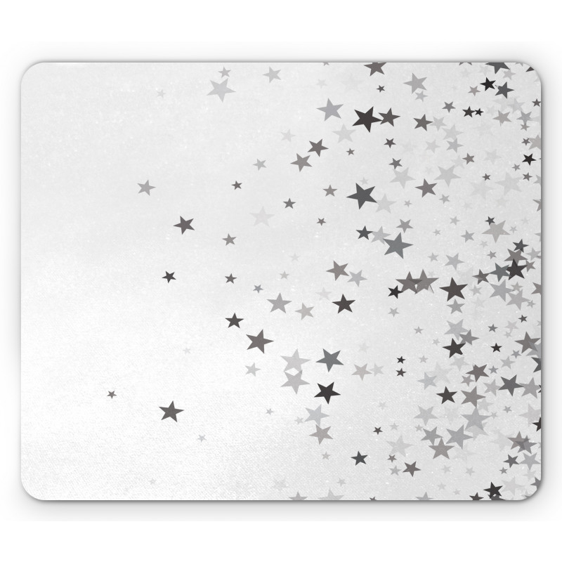 Grey Stars Celebration Mouse Pad