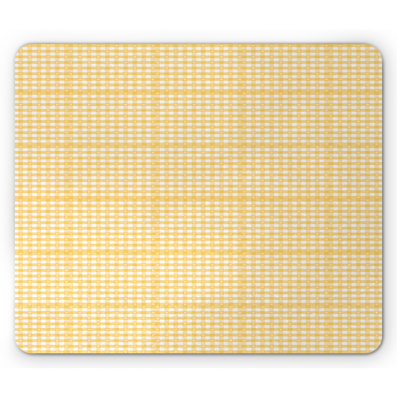 Gingham Pattern Mouse Pad