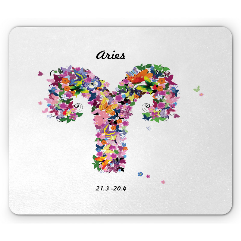 Lively Butterfly Flora Mouse Pad