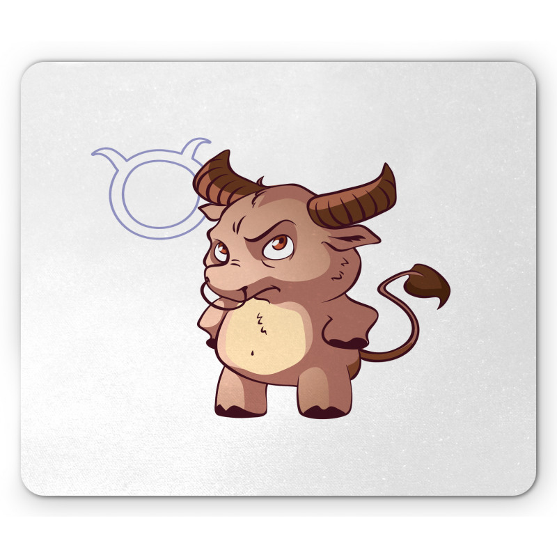 Funny Baby Bull Mouse Pad