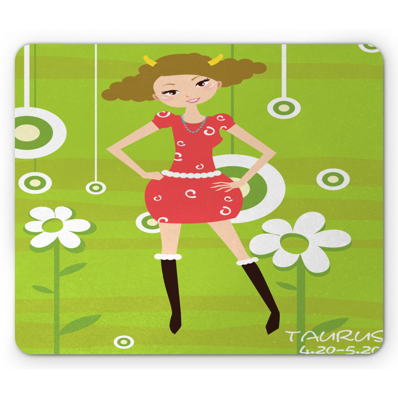 Fashion Teen Girl Mouse Pad