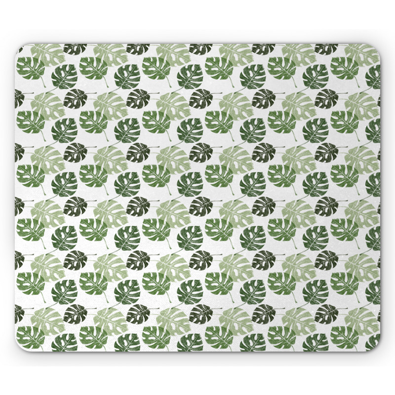 Tropical Jungle Leaves Mouse Pad