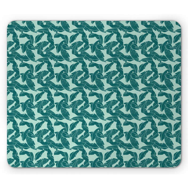 Abstract Palm Leaves Mouse Pad