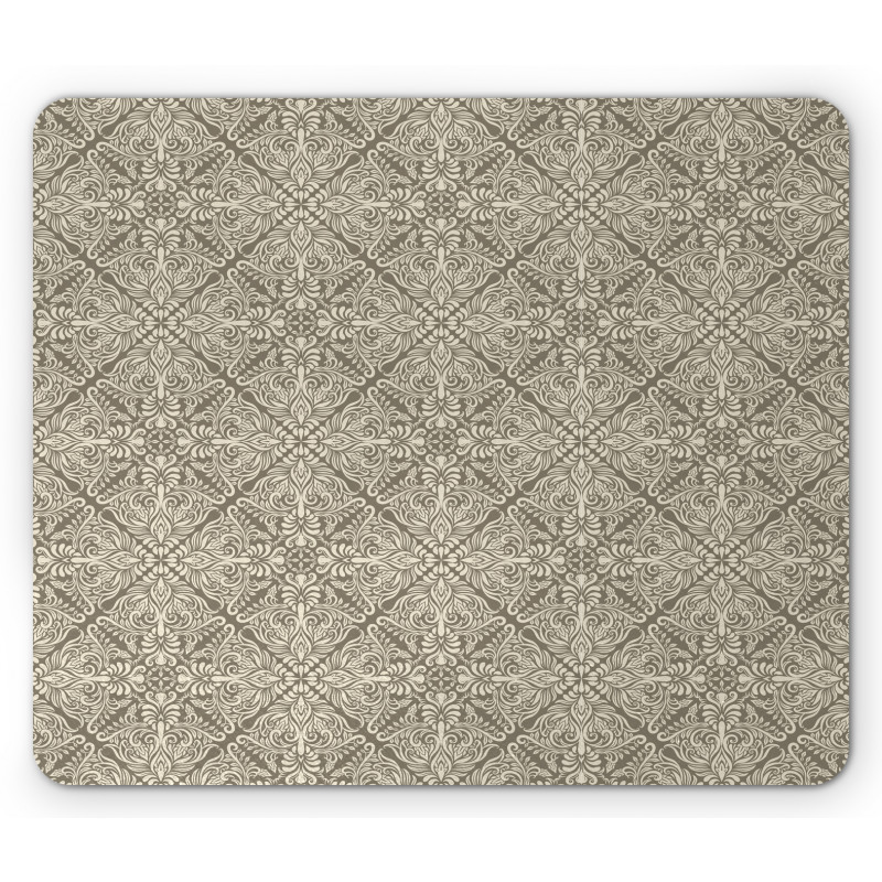 Floral Damask Mouse Pad