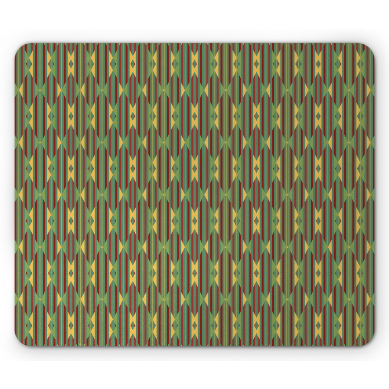 Retro Striped Mouse Pad