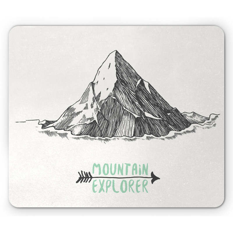 Sketch Mountain Arrow Mouse Pad