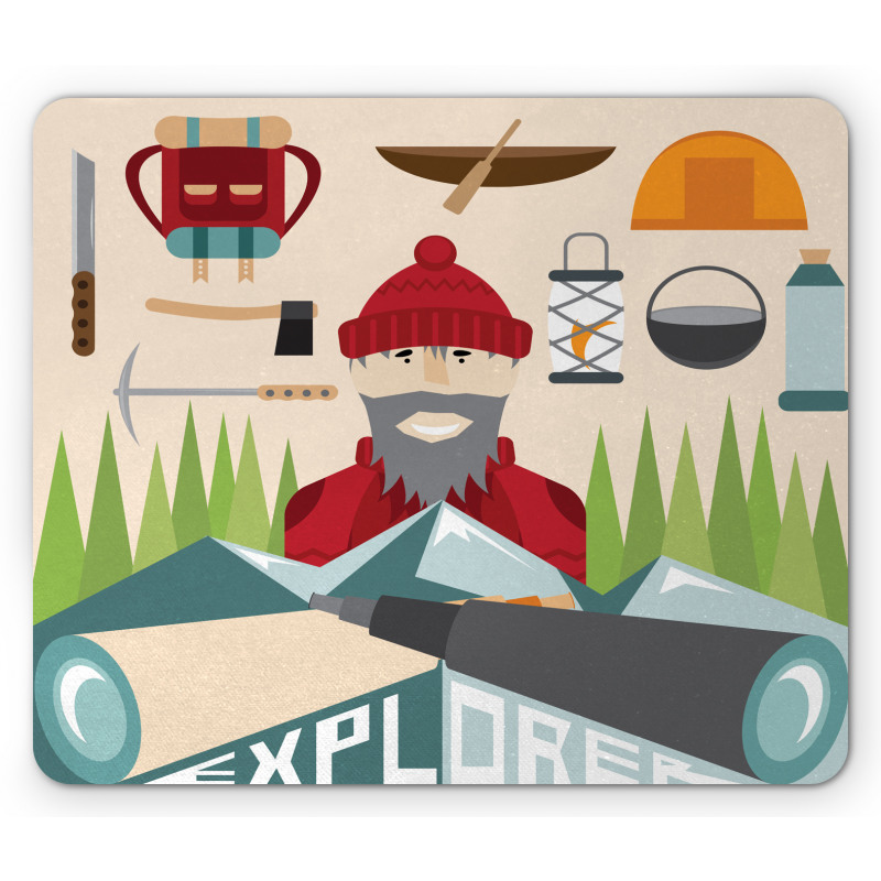 Hiking and Climbing Mouse Pad