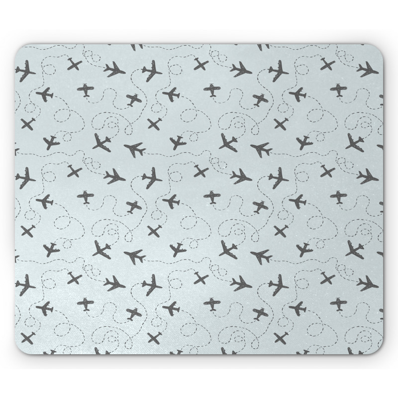 Planes with Swirls Mouse Pad