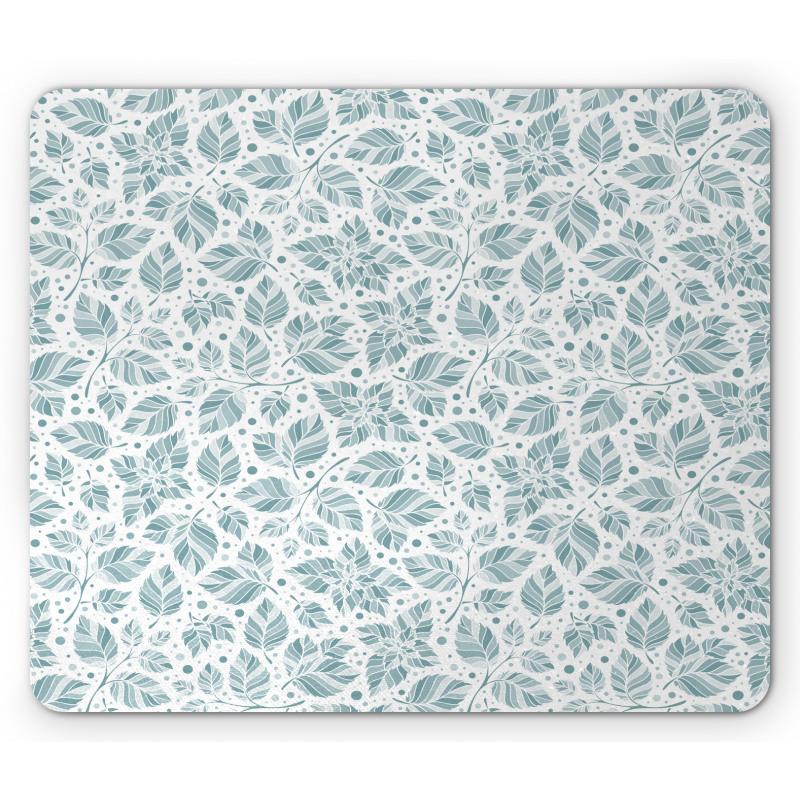 Peppermint Foliage Dot Mouse Pad