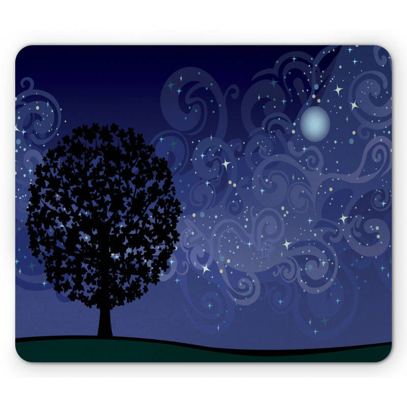 Tree Silhouette Mouse Pad