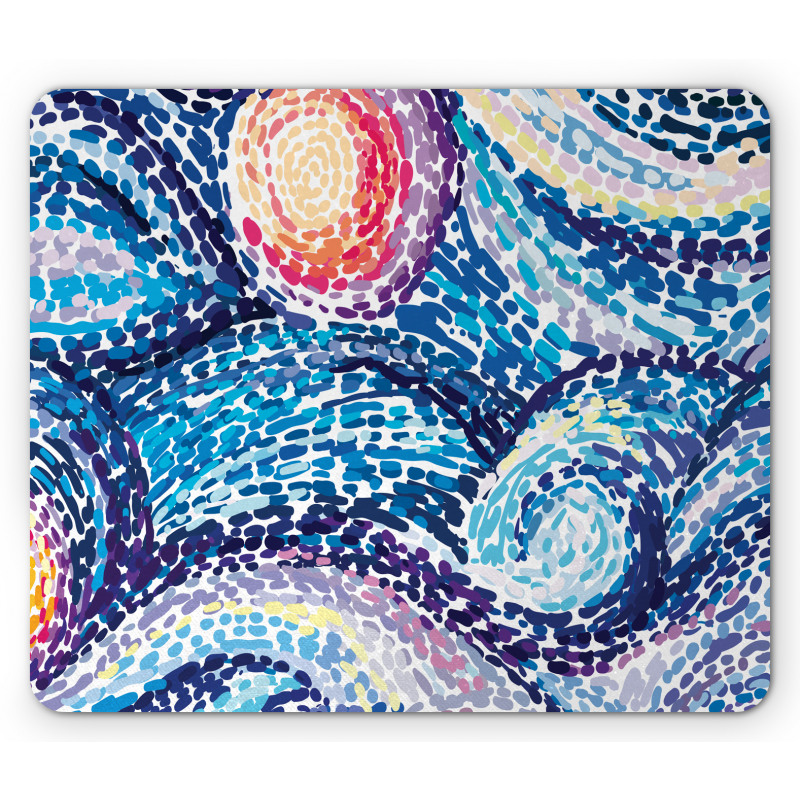 Doodle Wavy Lines Mouse Pad