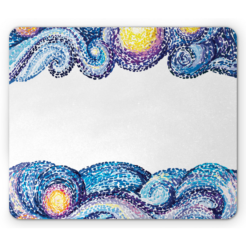 Watercolor Wave Mouse Pad