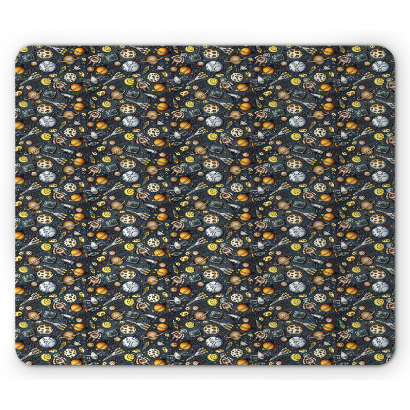 Outer Space Pattern Mouse Pad