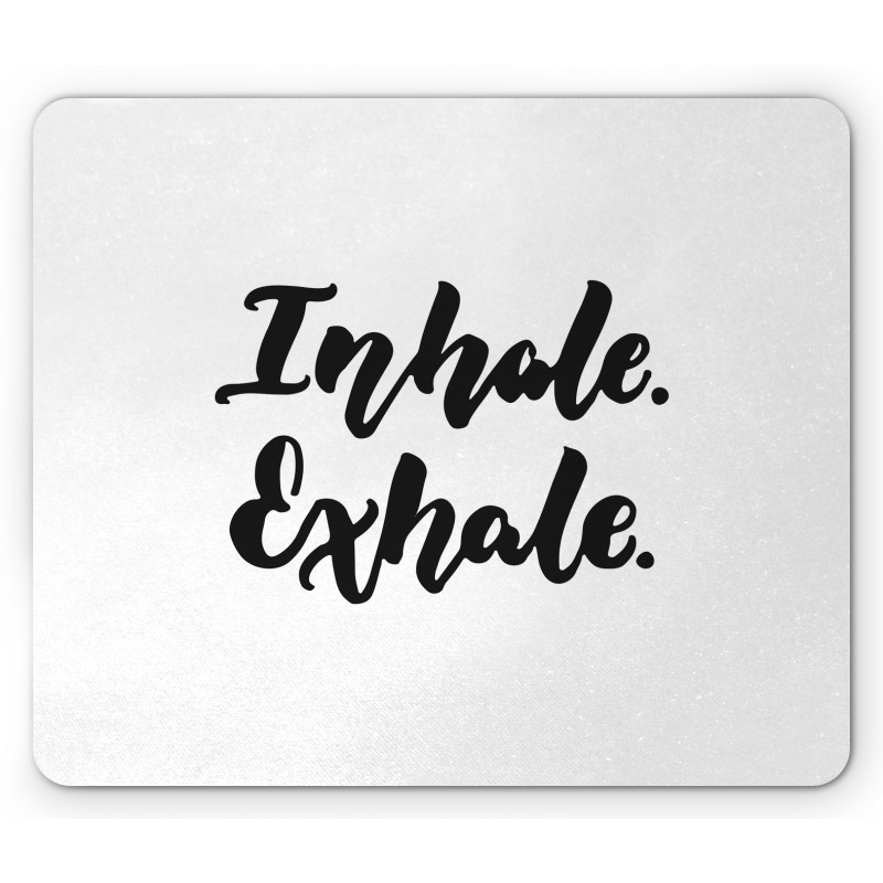 Brush Ink Words Mouse Pad