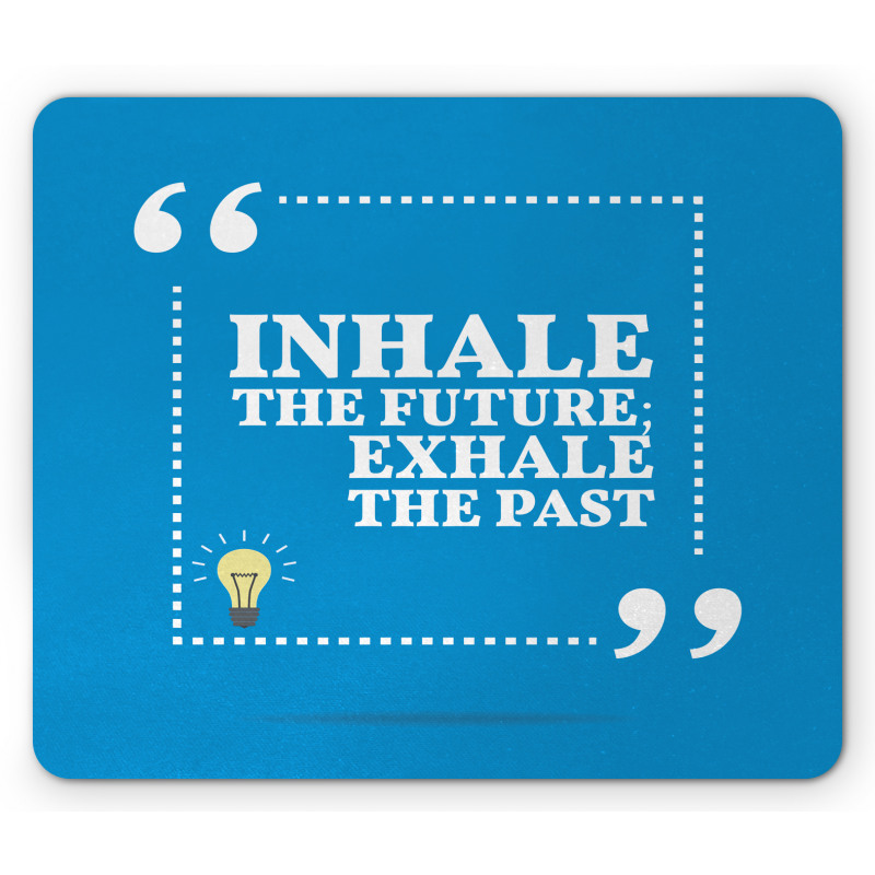 Wisdom Words Blue Mouse Pad