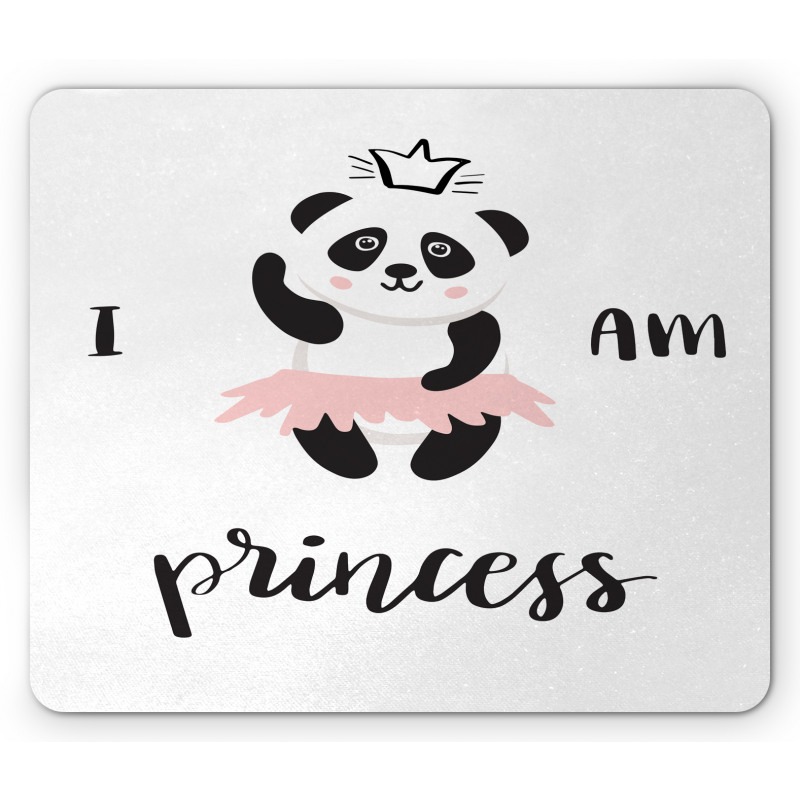 Ballerina Panda Mouse Pad