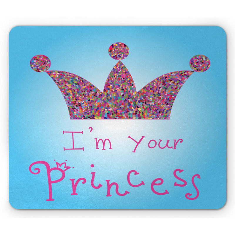 Mosaic Crown Tiara Mouse Pad