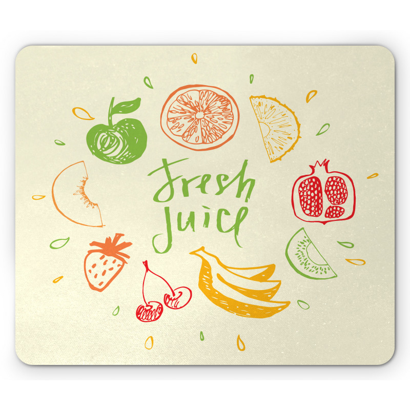 Pomegranate Peach Lime Mouse Pad