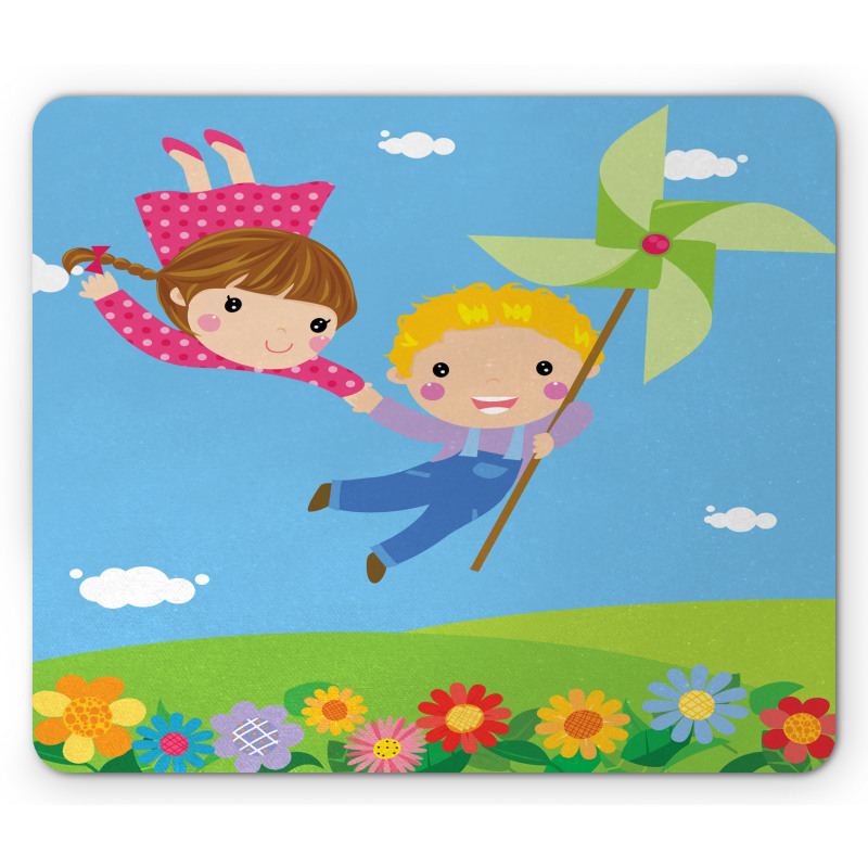 Cartoon Kids Friends Mouse Pad