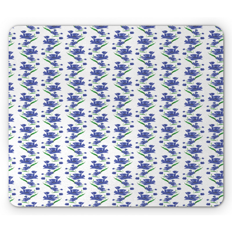 Cornflower Shabby Art Mouse Pad