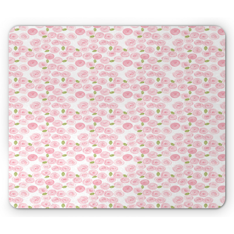 Bridal Roses Field Art Mouse Pad