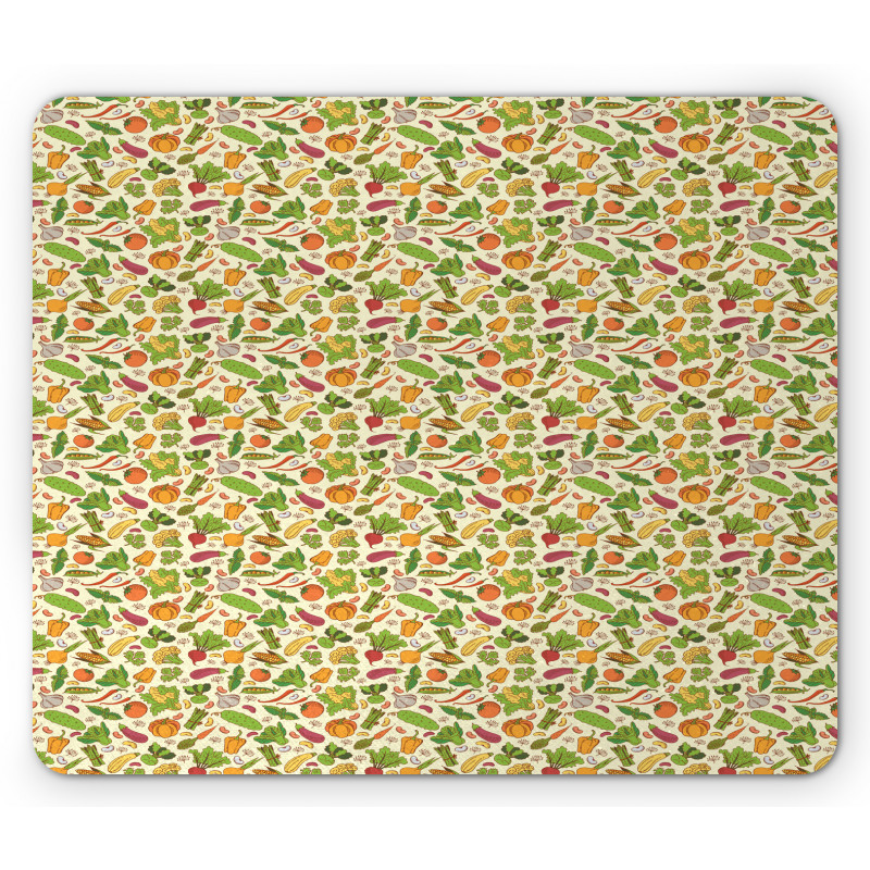 Healthy Cooking Theme Mouse Pad