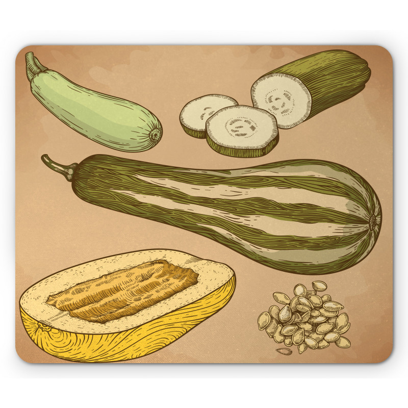 Zucchini Slices Mouse Pad