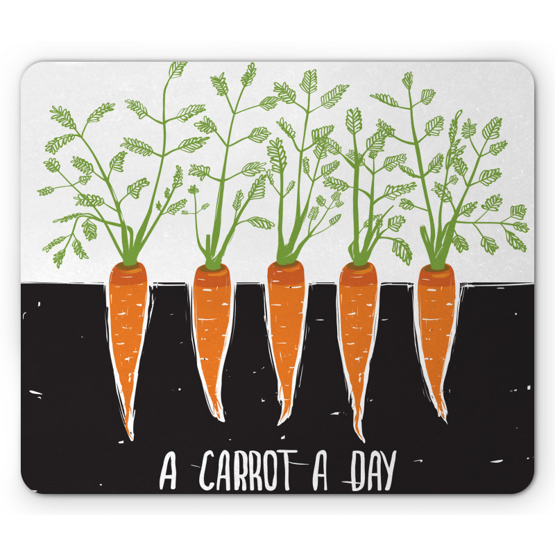 Growing Carrots Mouse Pad