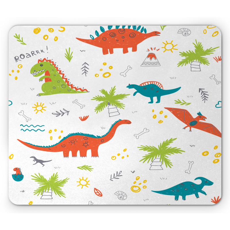 Prehistoric Wildlife Mouse Pad