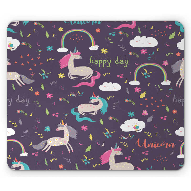 Unicorn Happy Day Mouse Pad