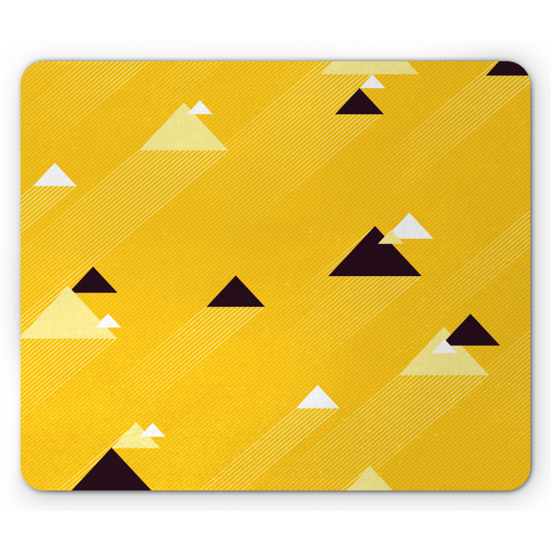 Triangles Retro Mouse Pad