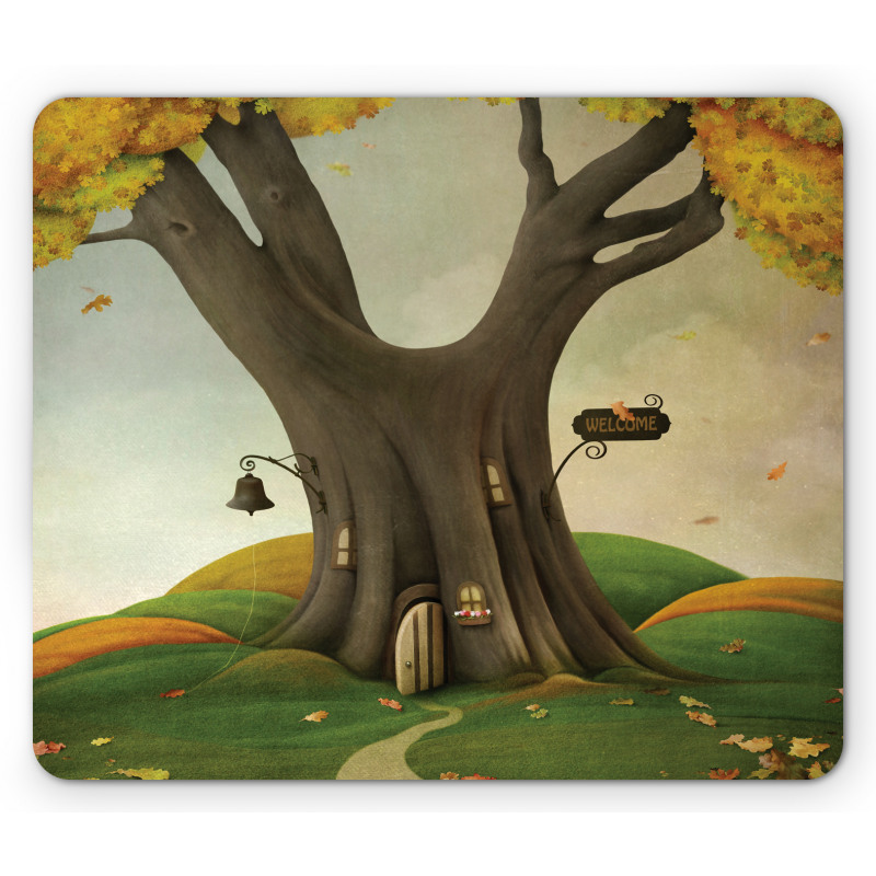 Cosy Tree Tunk Autumn Mouse Pad