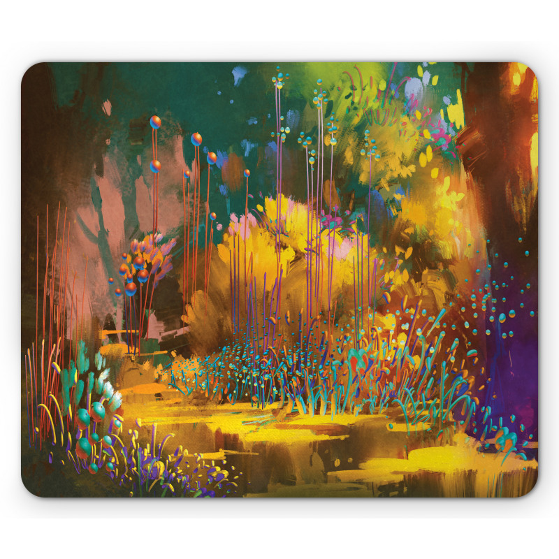 Hypnotic Jungle Plants Mouse Pad