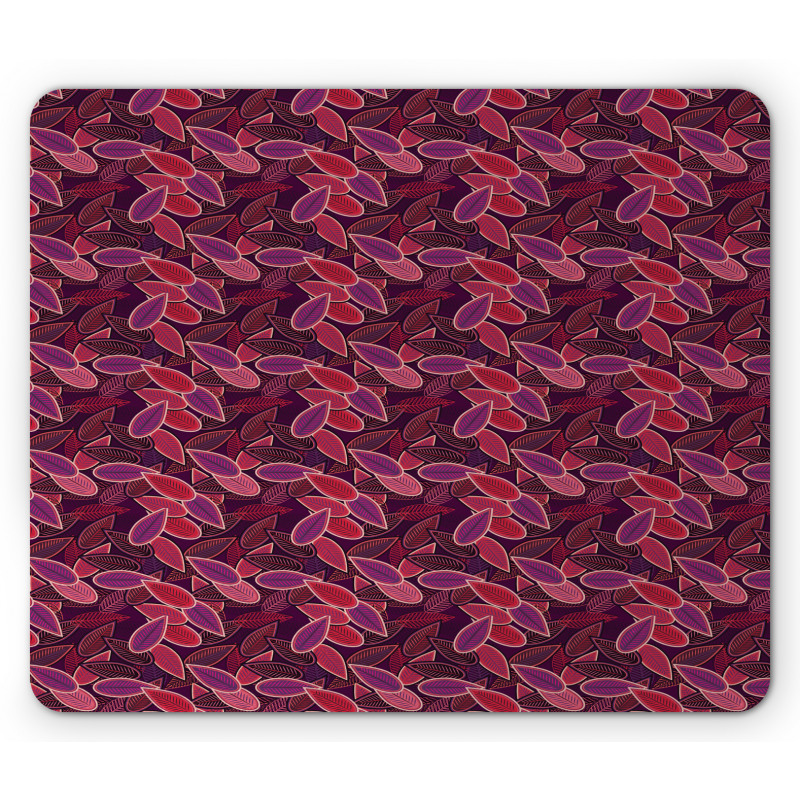 Abstract Leaves Foliage Mouse Pad