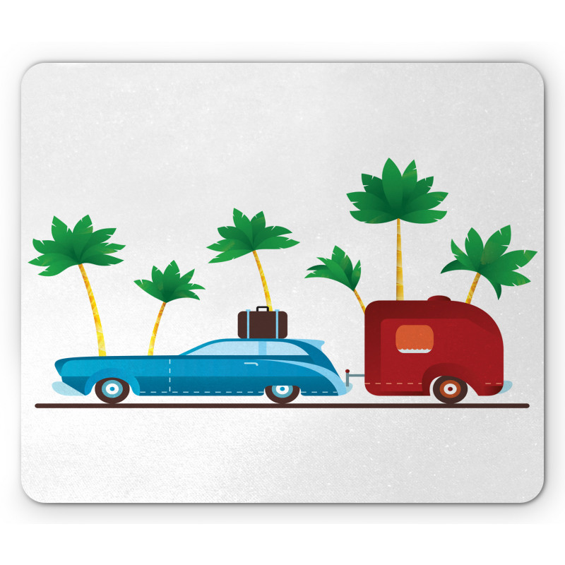 Exotic Travel Theme Mouse Pad