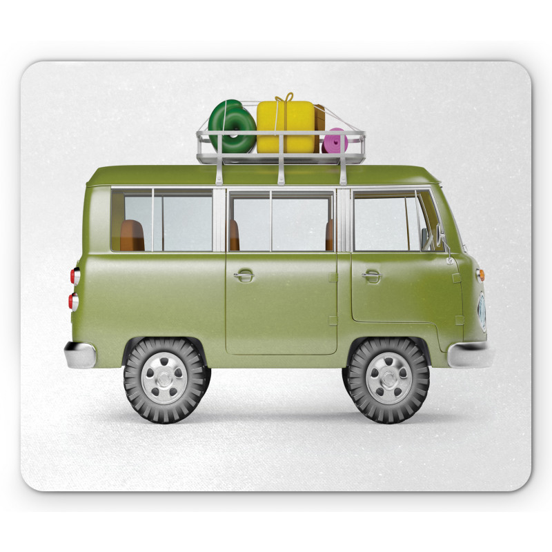 Retro Safari Van Africa Mouse Pad