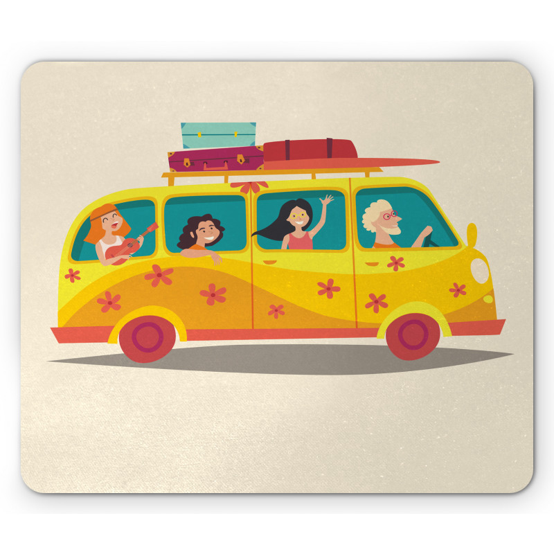 Hippies on Summer Van Mouse Pad