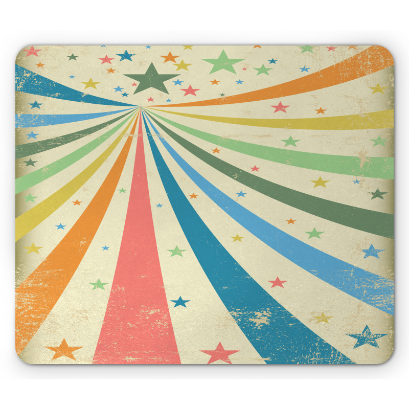 Rainbow Background Art Mouse Pad