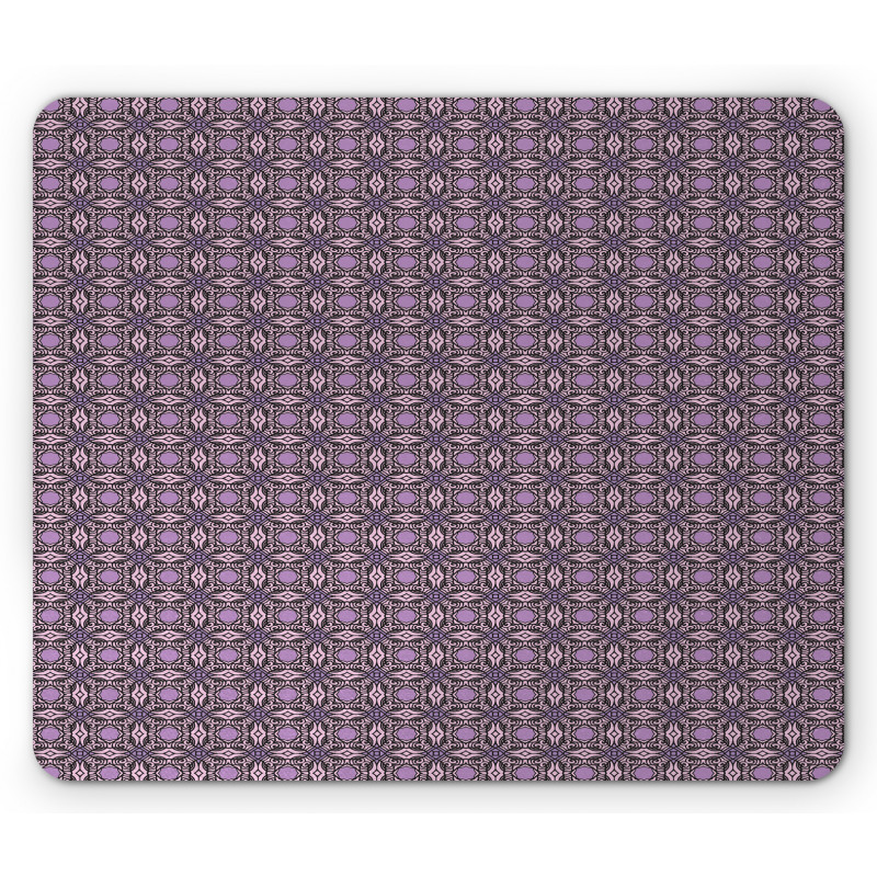 Curvy Edged Squares Mouse Pad