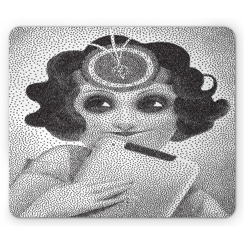 Pointillistic Pencil Art Mouse Pad